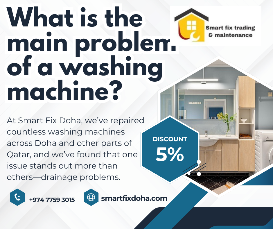 What is the main problem of a washing machine?