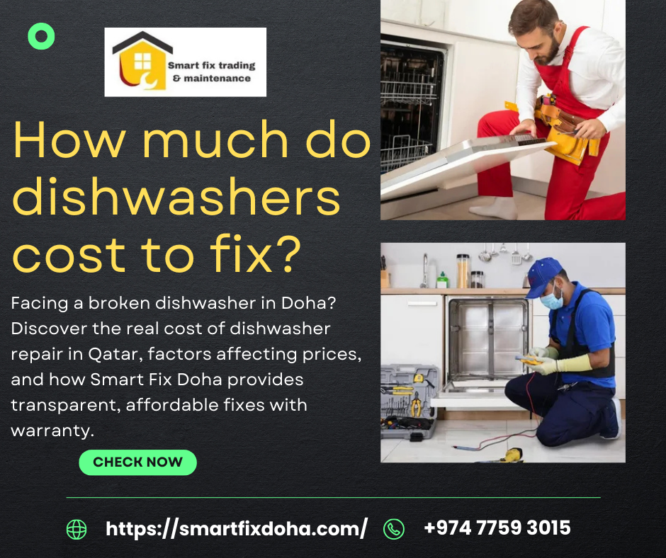 How much do dishwashers cost to fix?